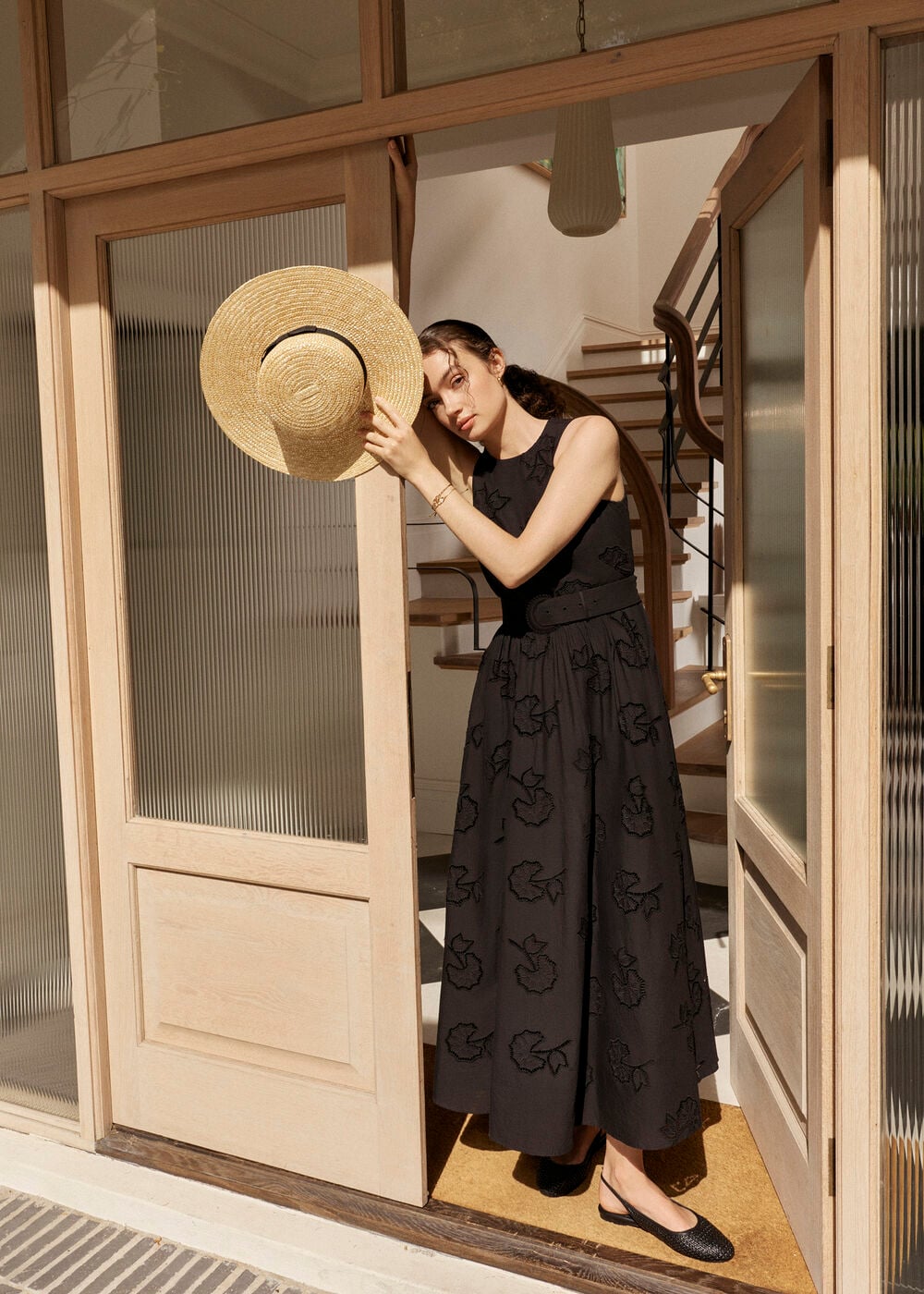 Attingham Broderie Midi Dress