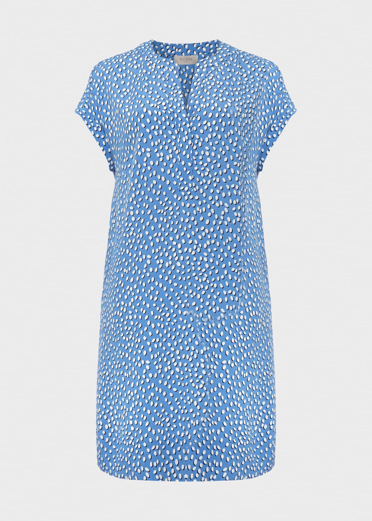 Cindy A Line Dress, Azure Blu Ivry, hi-res