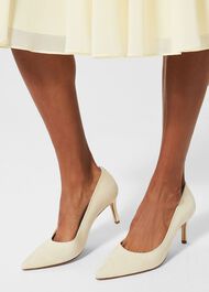 Adrienne Court Shoes, Pale Yellow, hi-res
