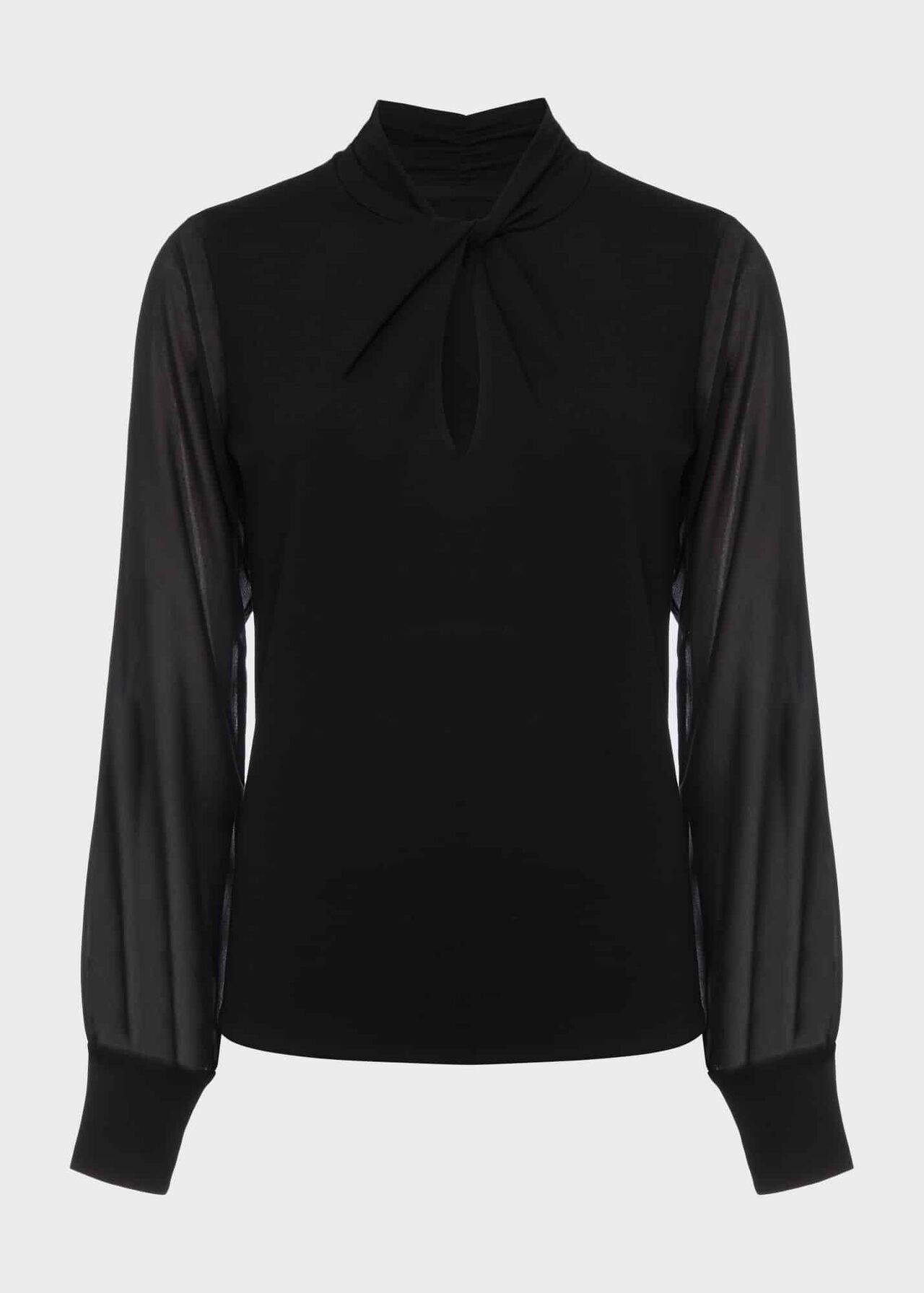 Ashley Top, Black, hi-res