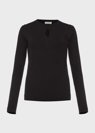Marlena Sparkle Jumper, Black, hi-res