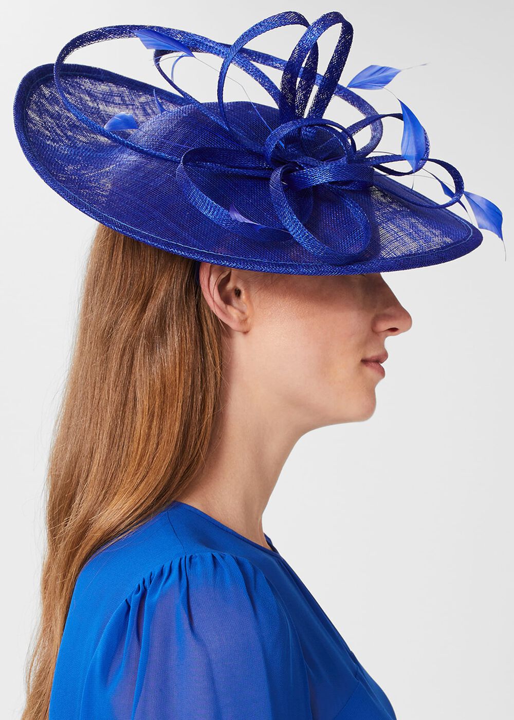 Freya Fascinator, Light Cobalt Bl, hi-res