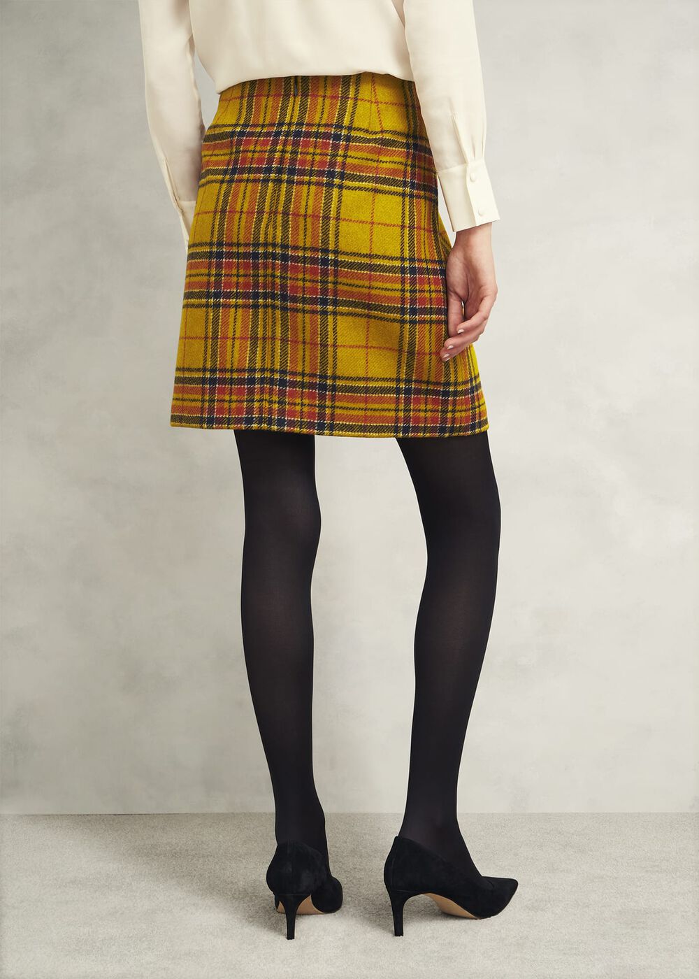 Maeve Wool Skirt, Ochre Multi, hi-res