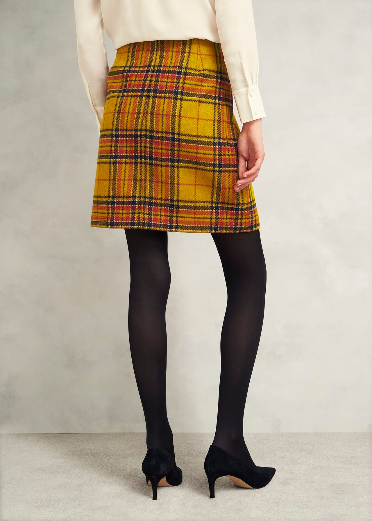 Maeve Wool Skirt, Ochre Multi, hi-res