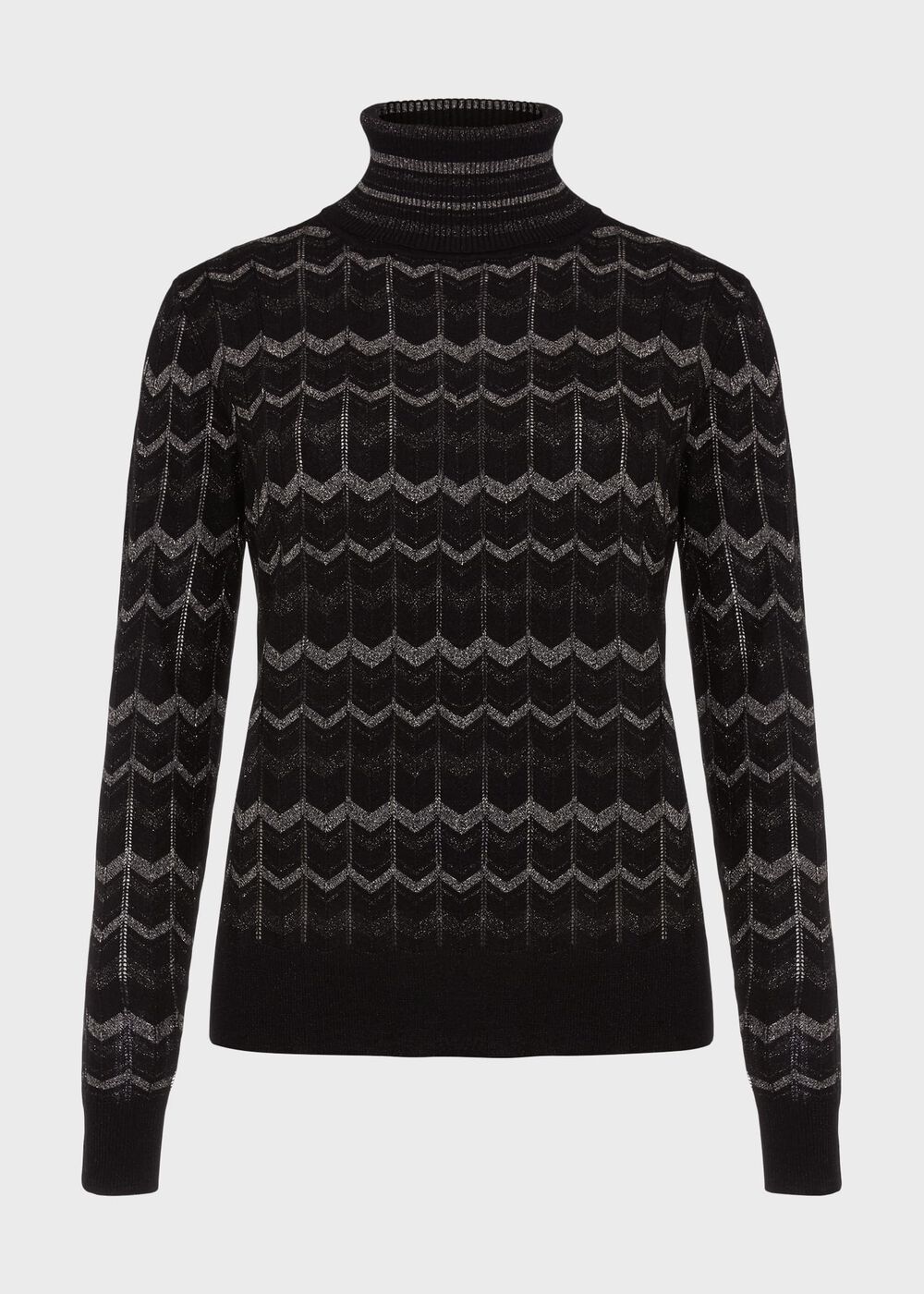 Sidonie Sparkle Sweater, Black Silver, hi-res