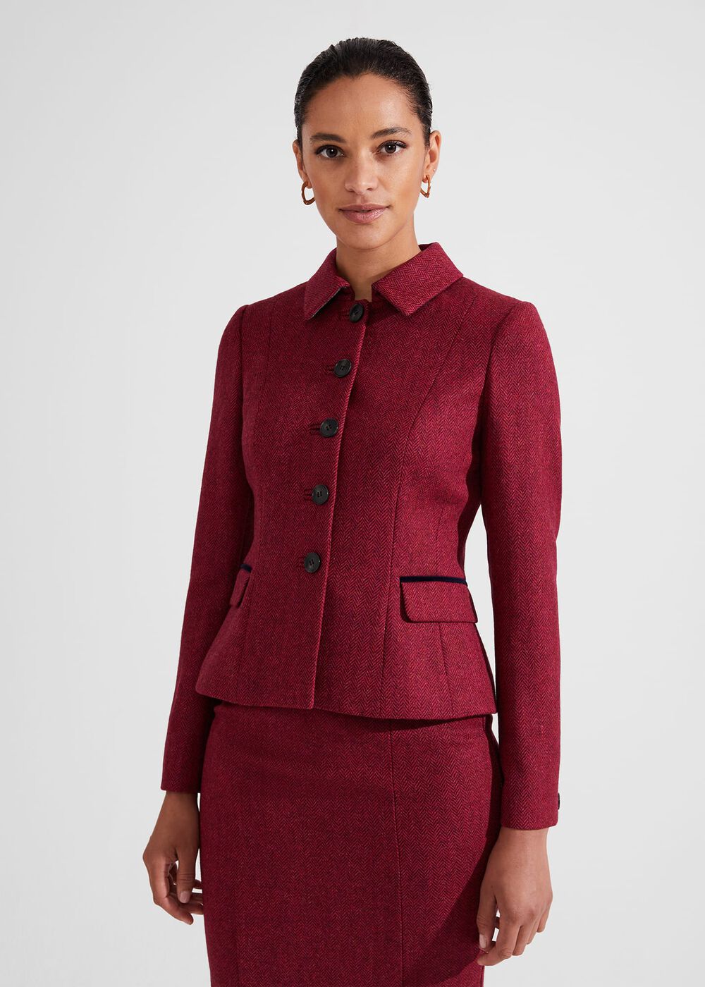 Daniella Wool Jacket, Pink Multi, hi-res