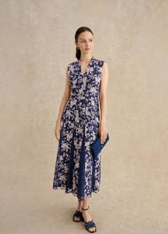 Petite Quin Embroidered Dress&nbsp;, Midnight Blush, hi-res