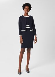 Candice Jacket, Navy Ivory, hi-res