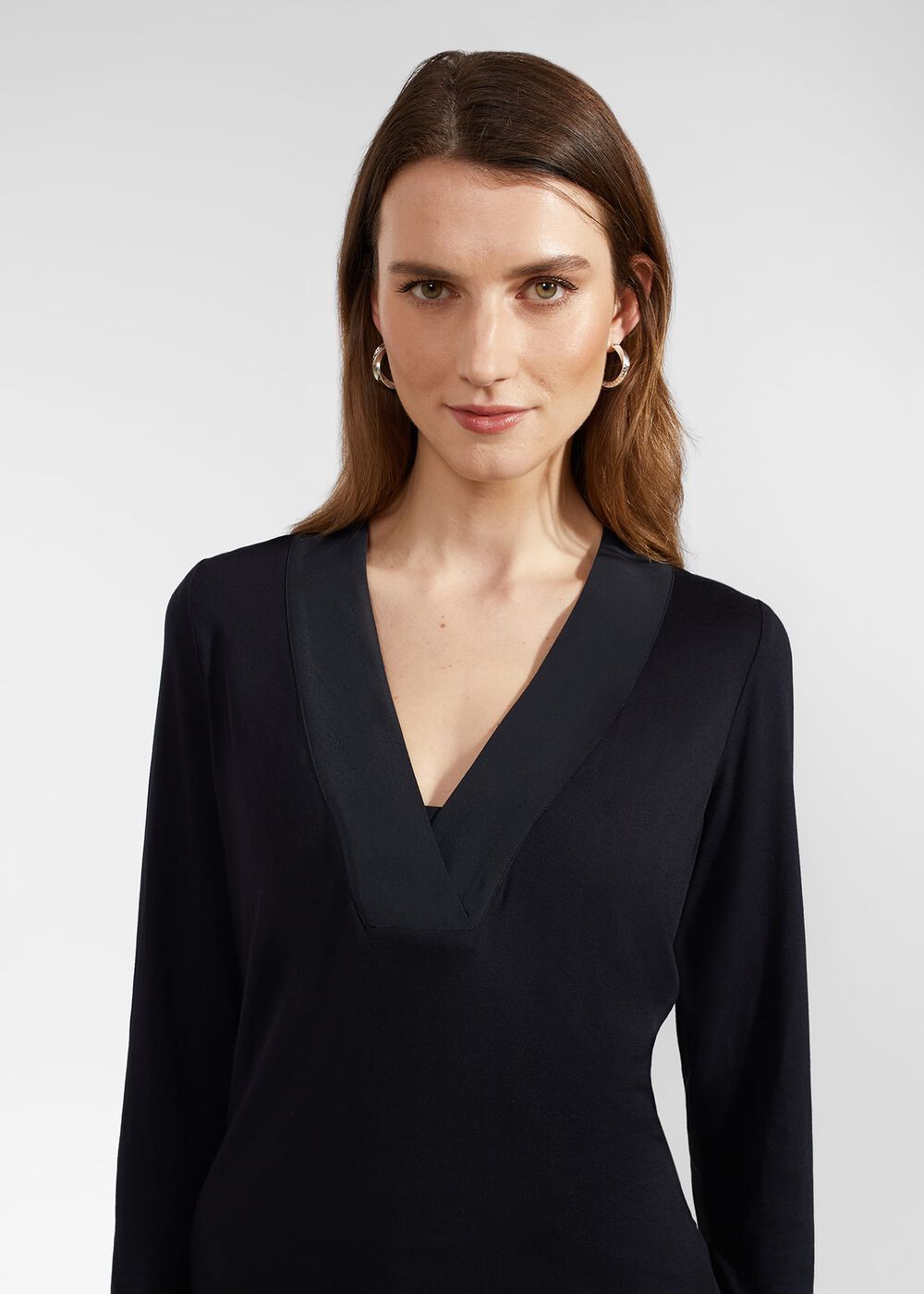 Jonie Long Sleeved Top, Hobbs Navy, hi-res