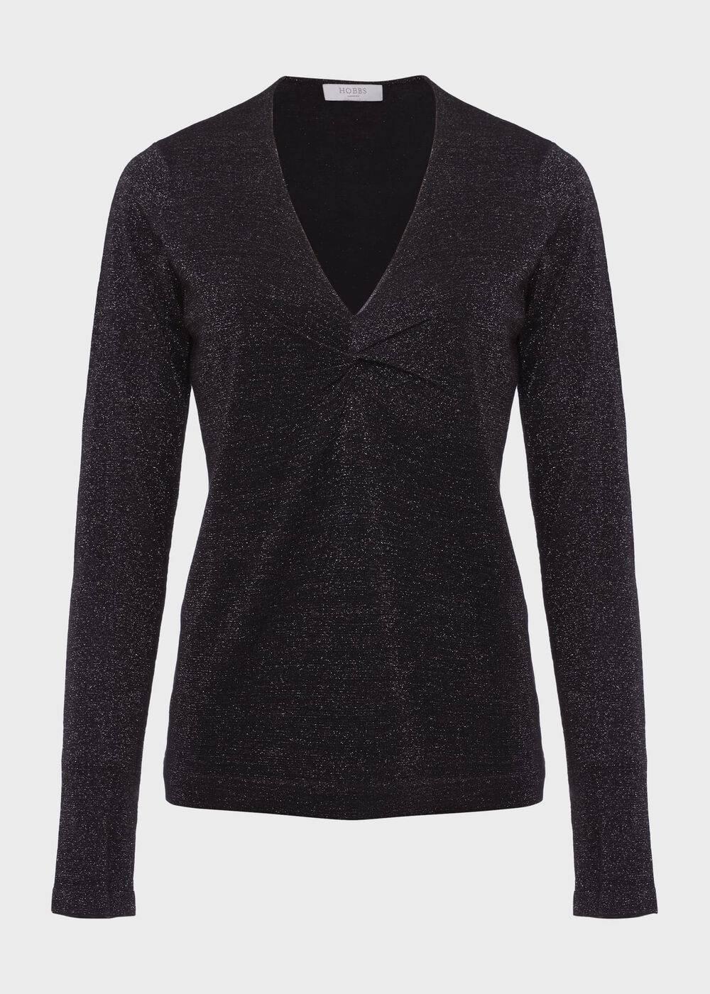 Myla Sparkle Jumper, Black Silver, hi-res