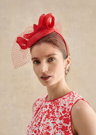 Adalyn Fascinator, Calendula Red, hi-res