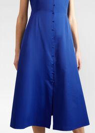 Cathleen Dress With Cotton, Lapis Blue, hi-res