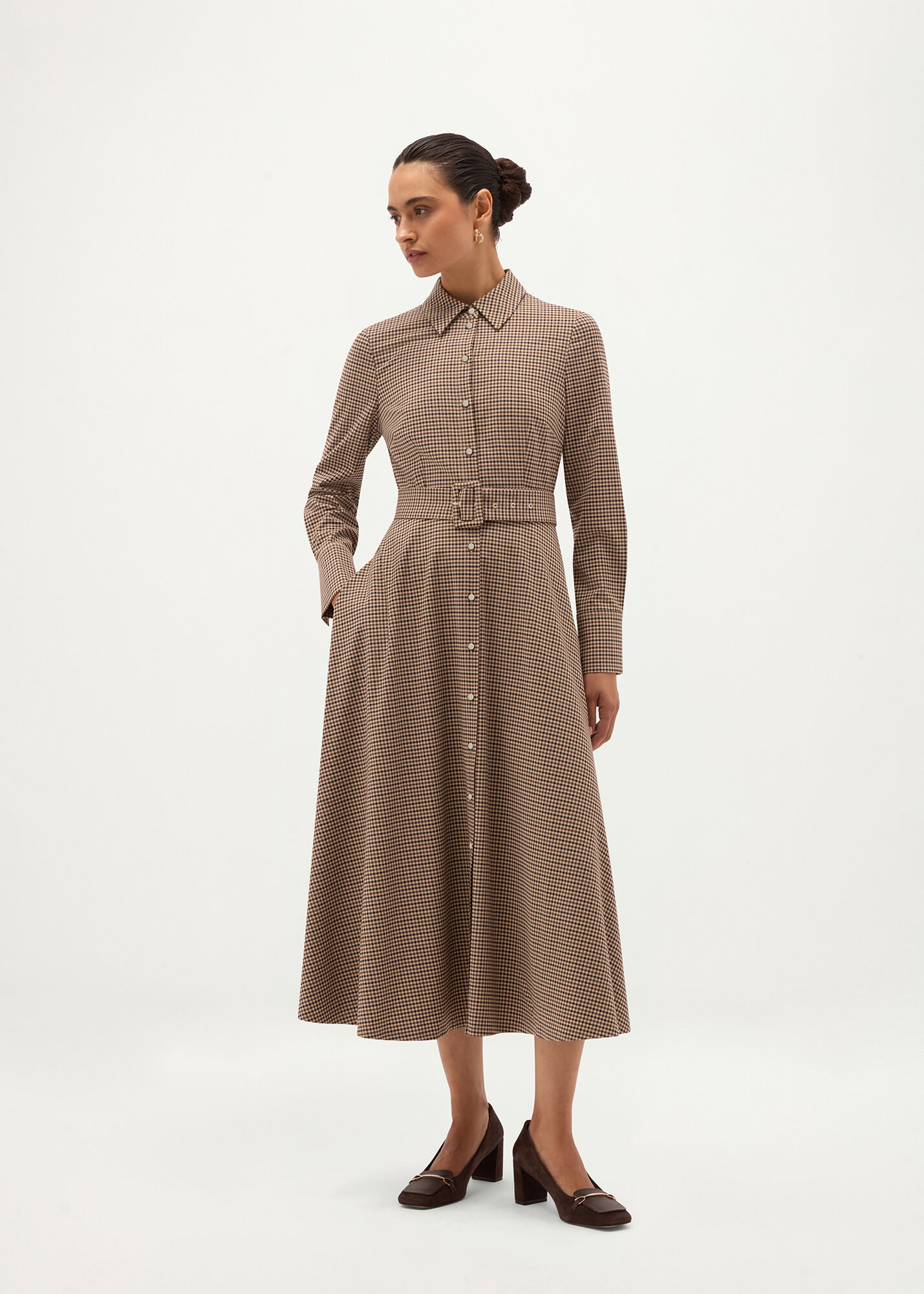 Maura Check Belted Dress | Hobbs US |