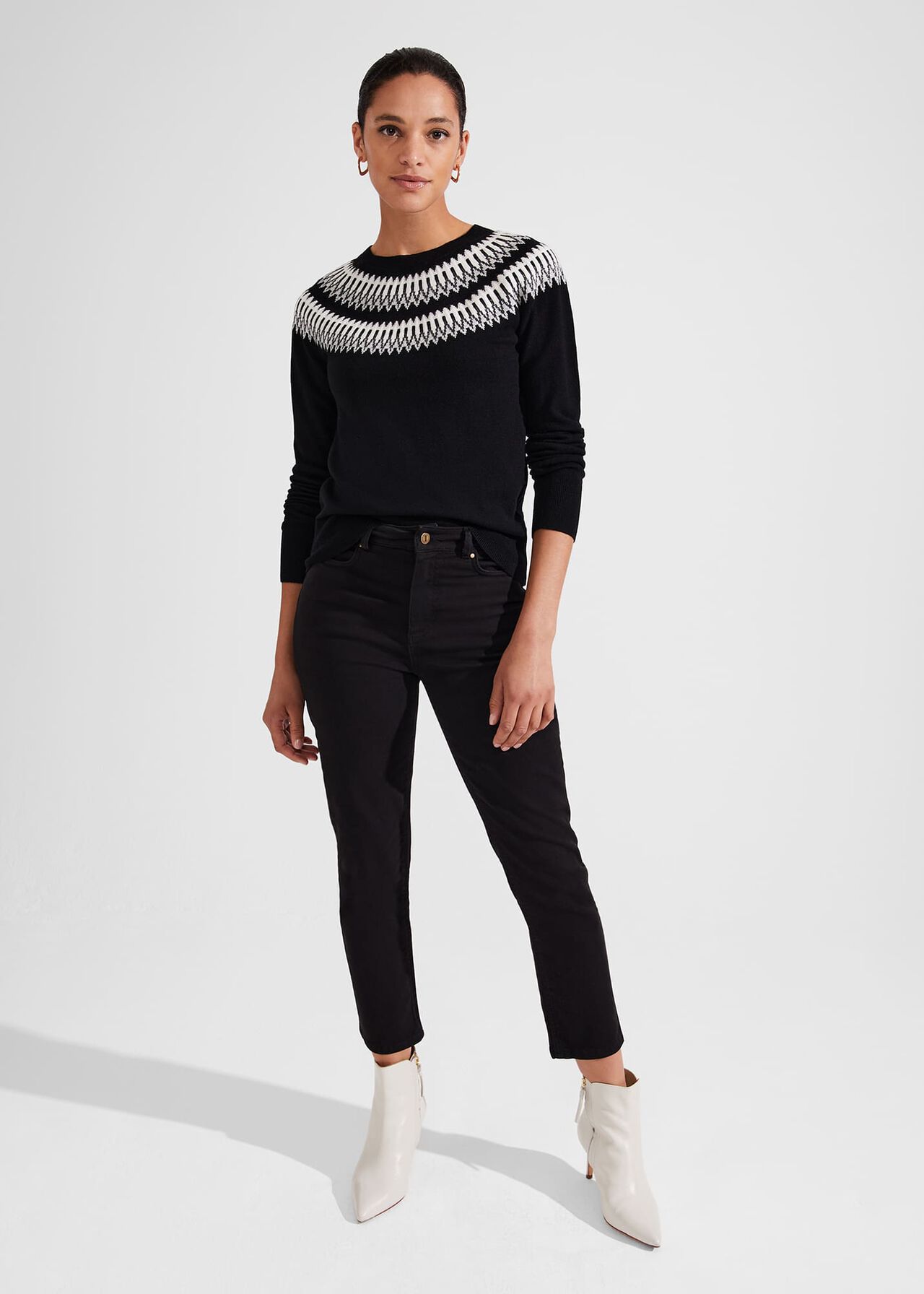 Greta Lurex Jumper With Cashmere, Black Multi, hi-res