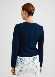 Natalia Sculpted Jacket, Midnight Navy, hi-res