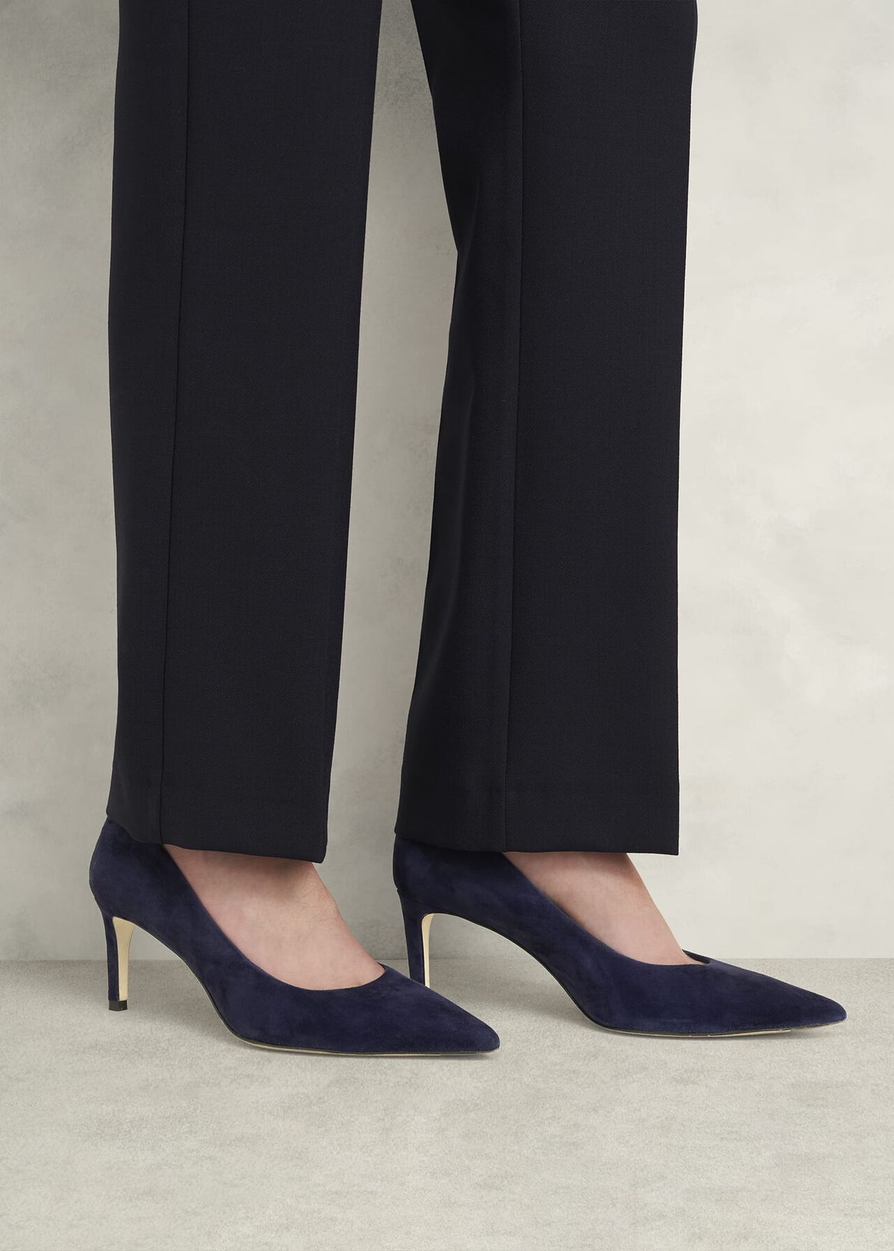 Leila Suede Courts, Midnight Navy, hi-res