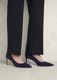 Leila Suede Courts, Midnight Navy, hi-res