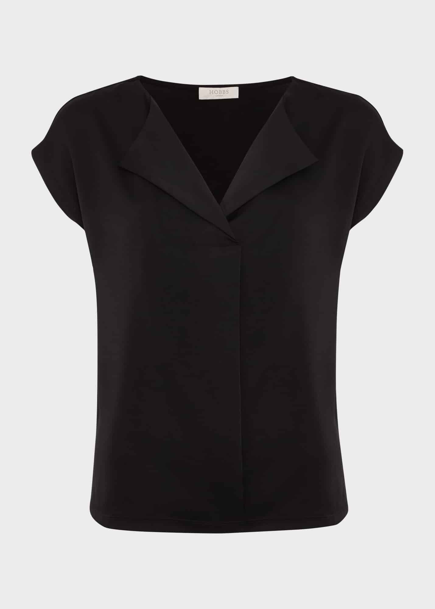 Sylvie Satin Front Top | Hobbs ROW |