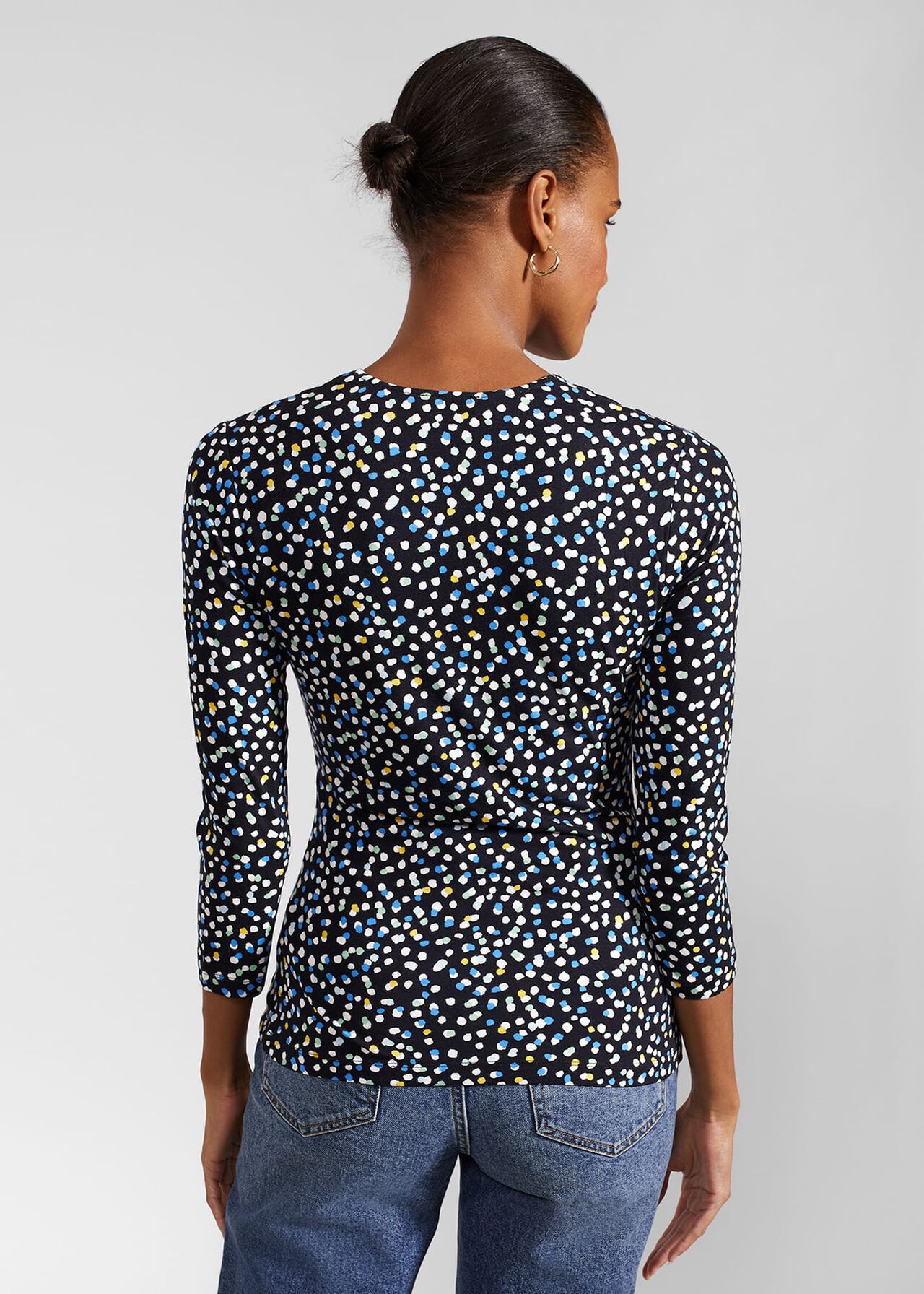 Simmy Printed Top, Navy Multi, hi-res