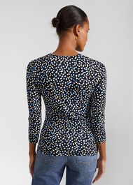 Simmy Printed Top, Navy Multi, hi-res