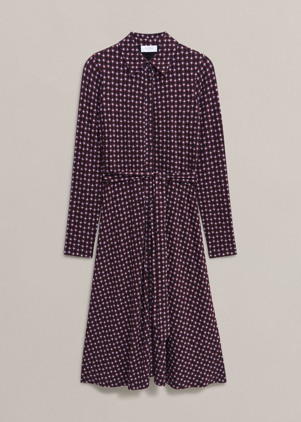 Clarice Jersey Dress, Navy Multi, hi-res