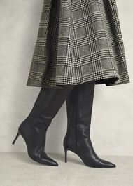 Aliya Knee Boots, Black, hi-res