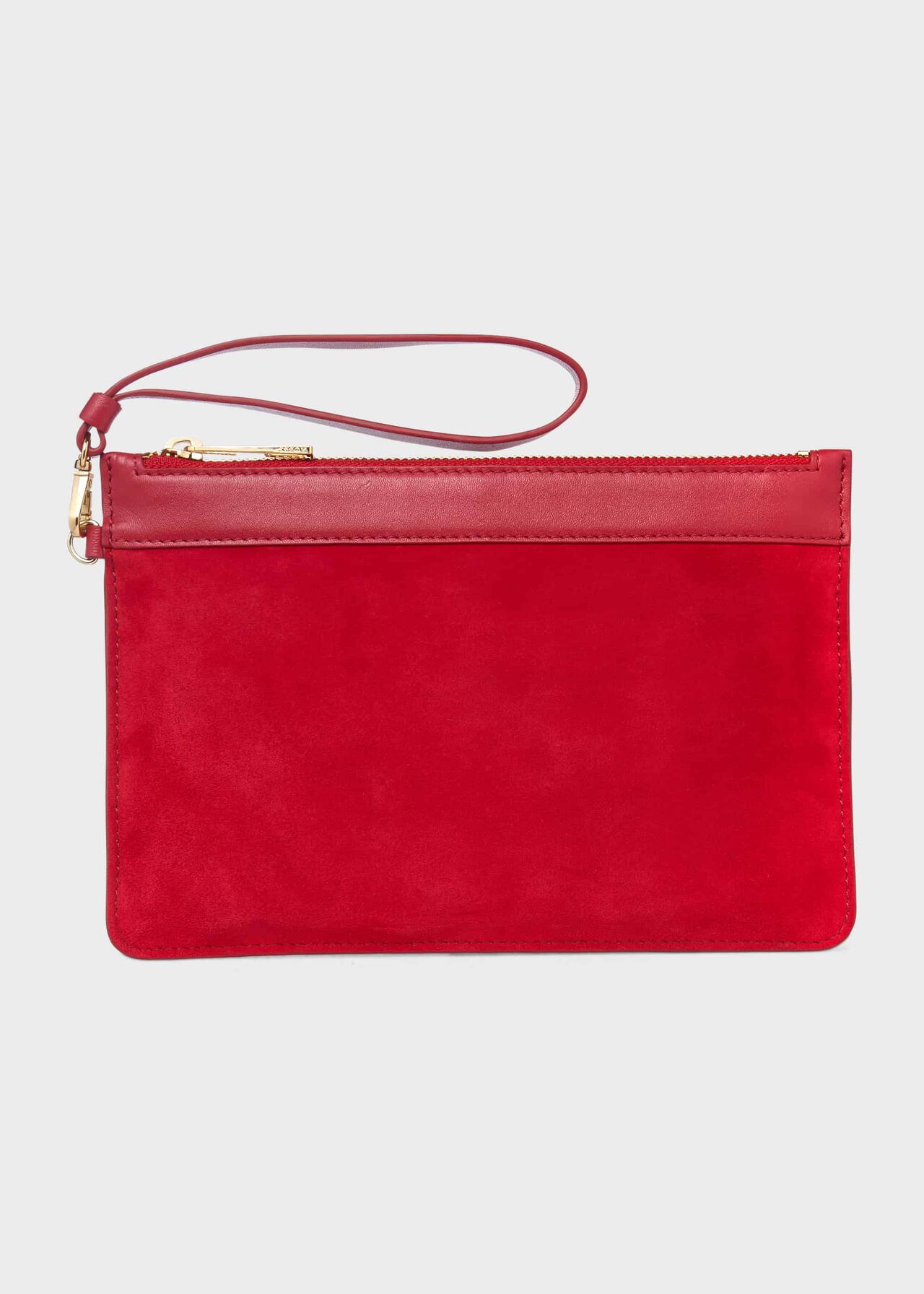 Lundy Suede Wristlet, Poppy, hi-res