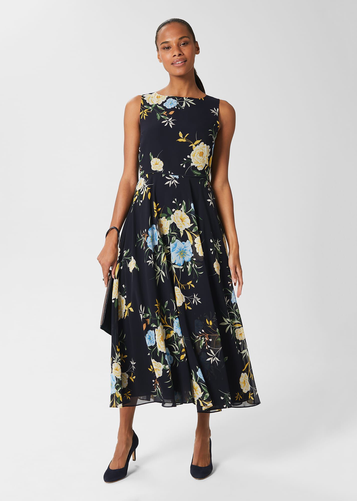 Yellow shop hobbs dress