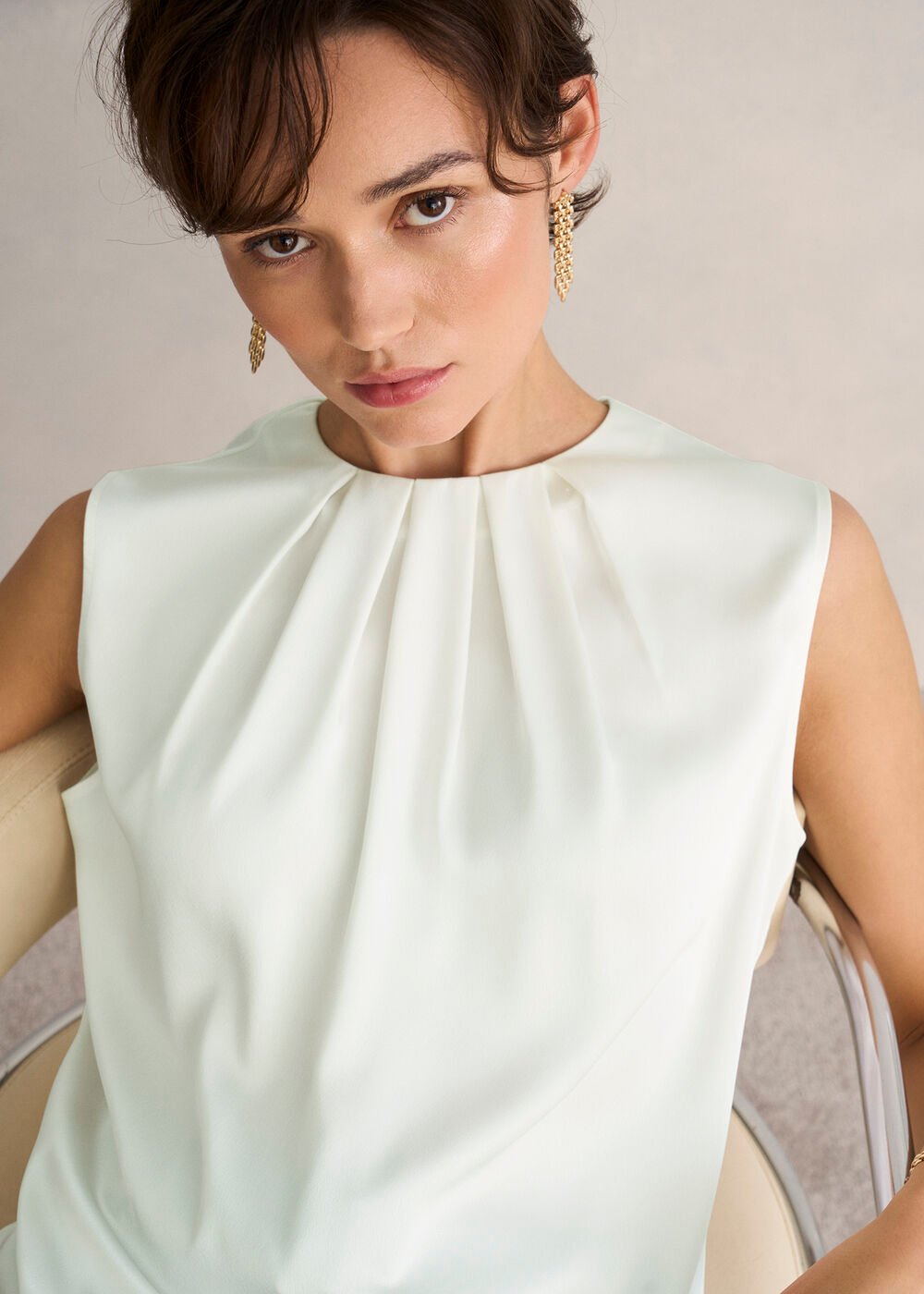 Rosanne Blouse, True Ivory, hi-res