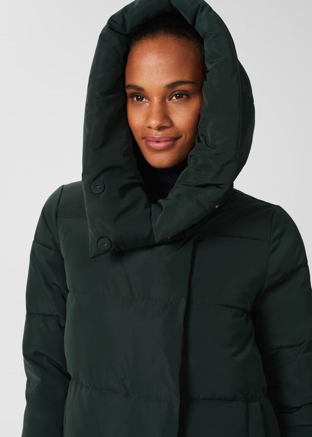 Heather Water Resistant Puffer Jacket, Dark Ivy Green, hi-res