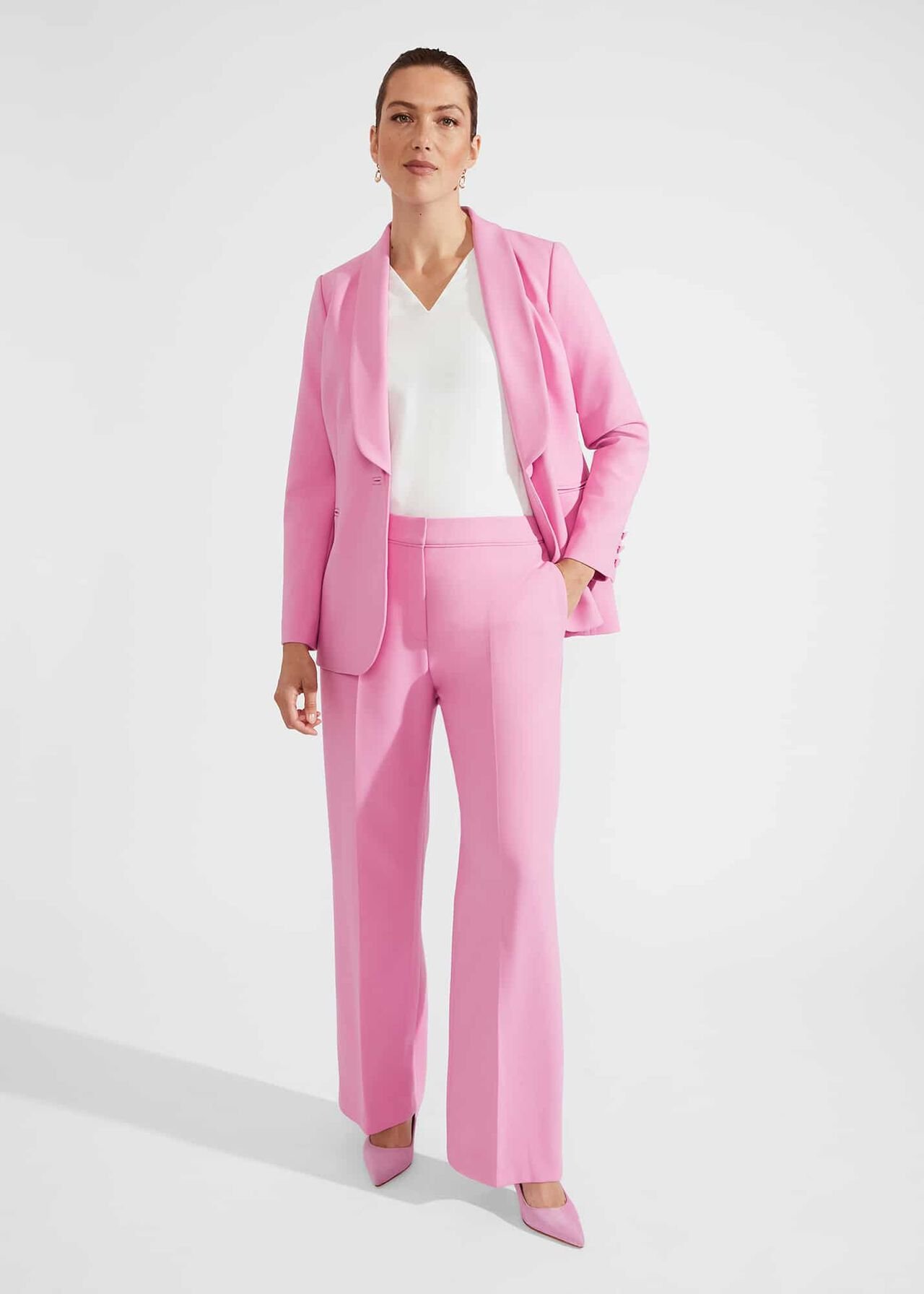 Felicity Wide Leg Pants, Carnation Pink, hi-res