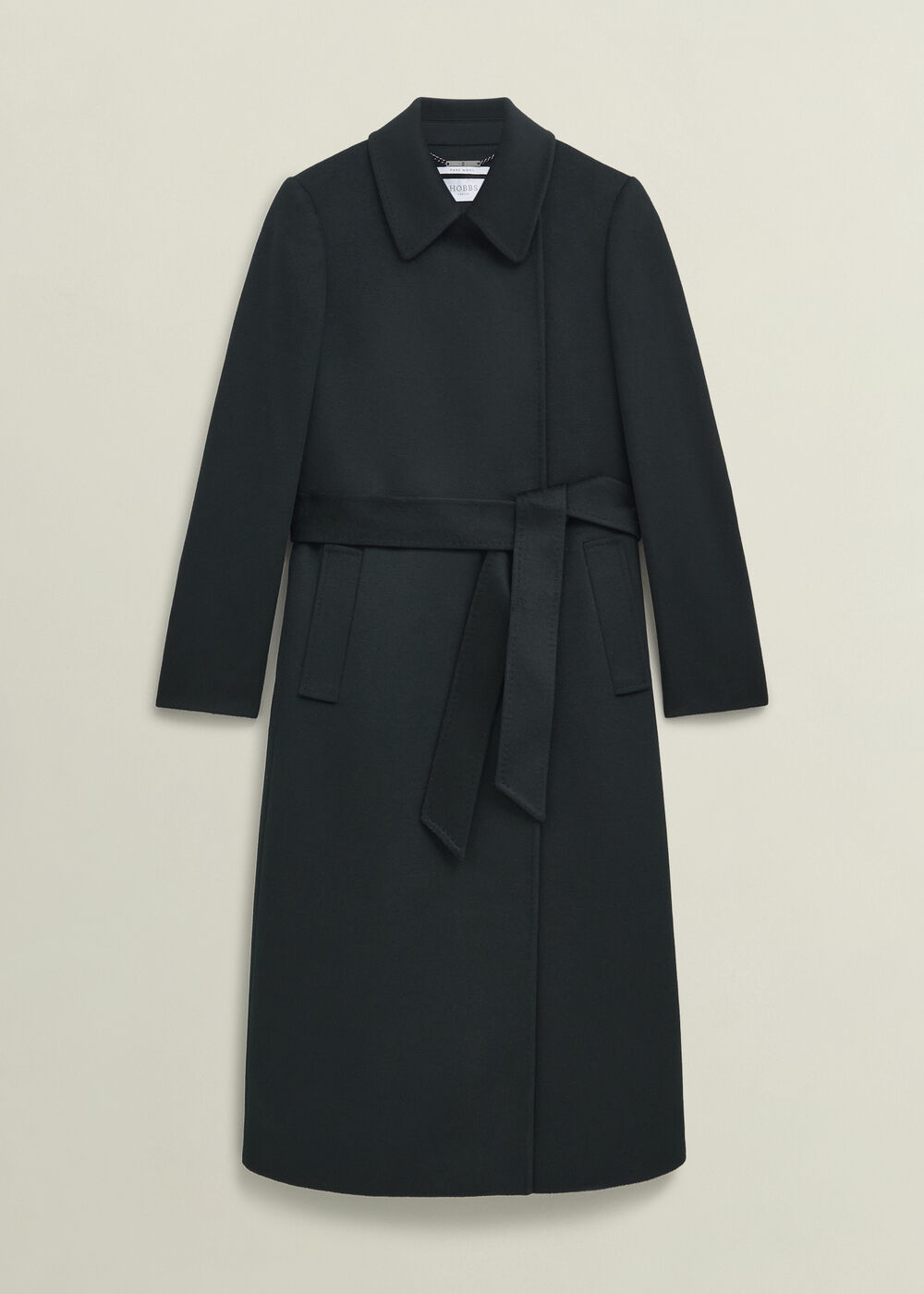 Livia Wool Coat, Dark Green, hi-res