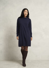 Petite Audrey Dress, Hobbs Midnight, hi-res