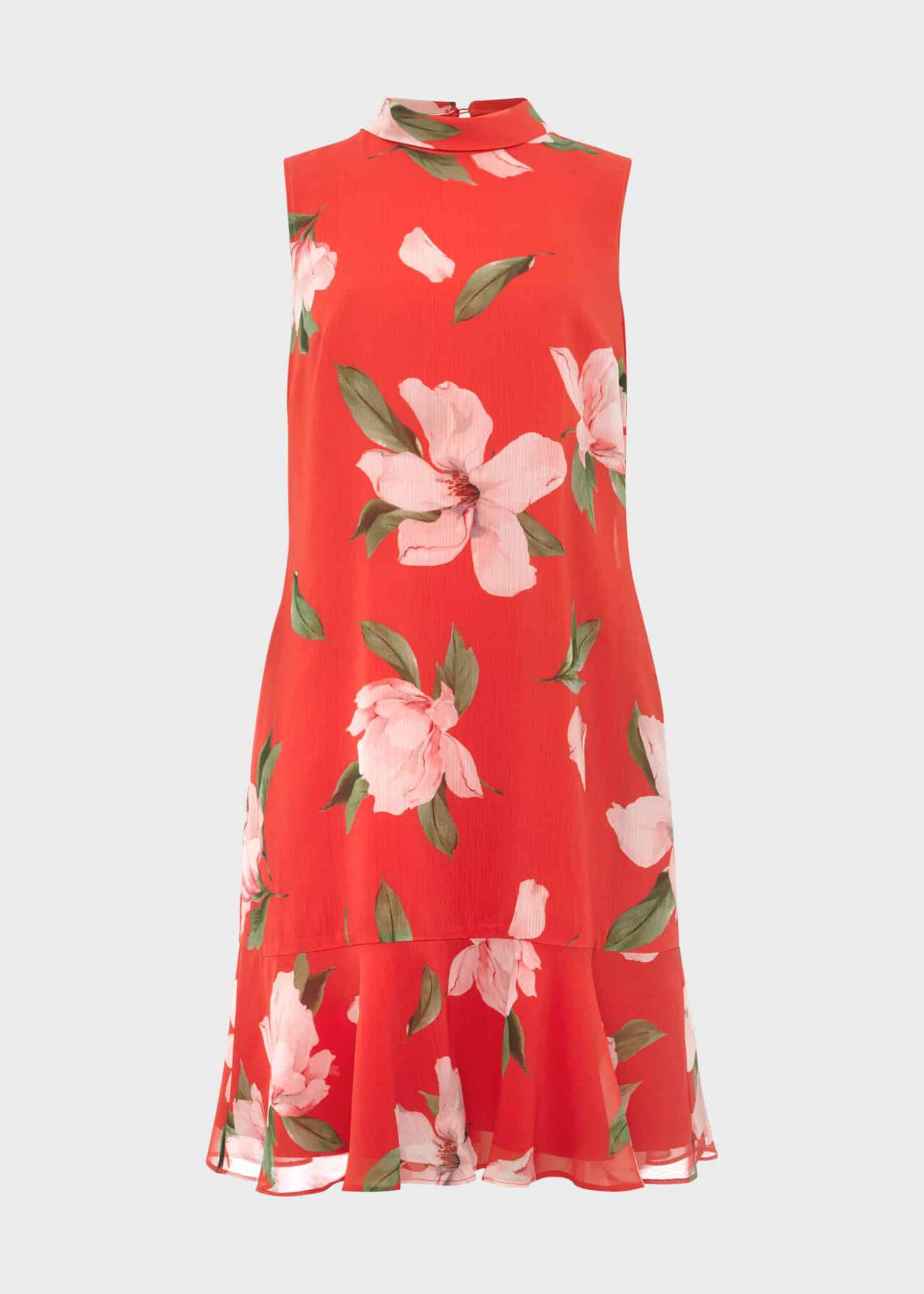 Madeline Floral A Line Dress, Red Multi, hi-res