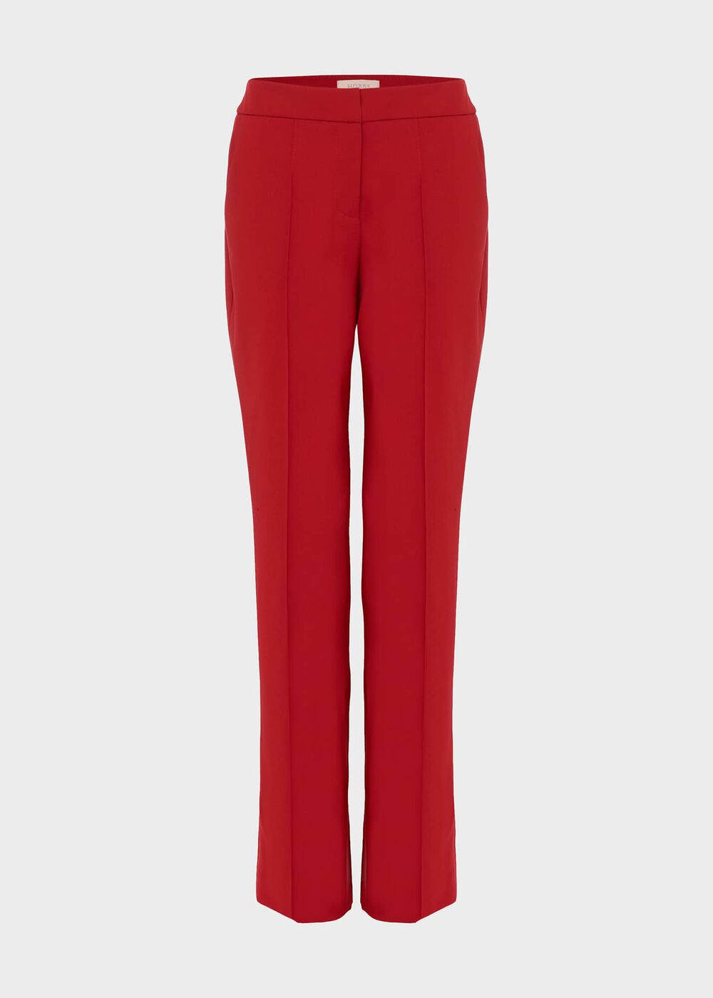 Kyle Wool Blend Straight Trousers, Red, hi-res
