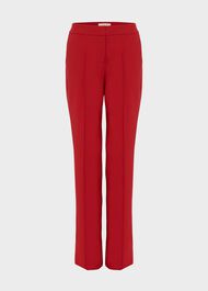 Kyle Wool Blend Straight Trousers, Red, hi-res
