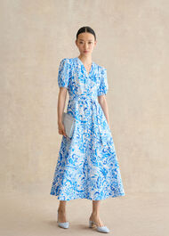 Lily Leather Slingback, Pale Blue, hi-res