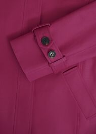 Jane Shower Resistant Trench Coat, Cerise Pink, hi-res