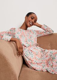 Frances Dress, Ivory Multi, hi-res