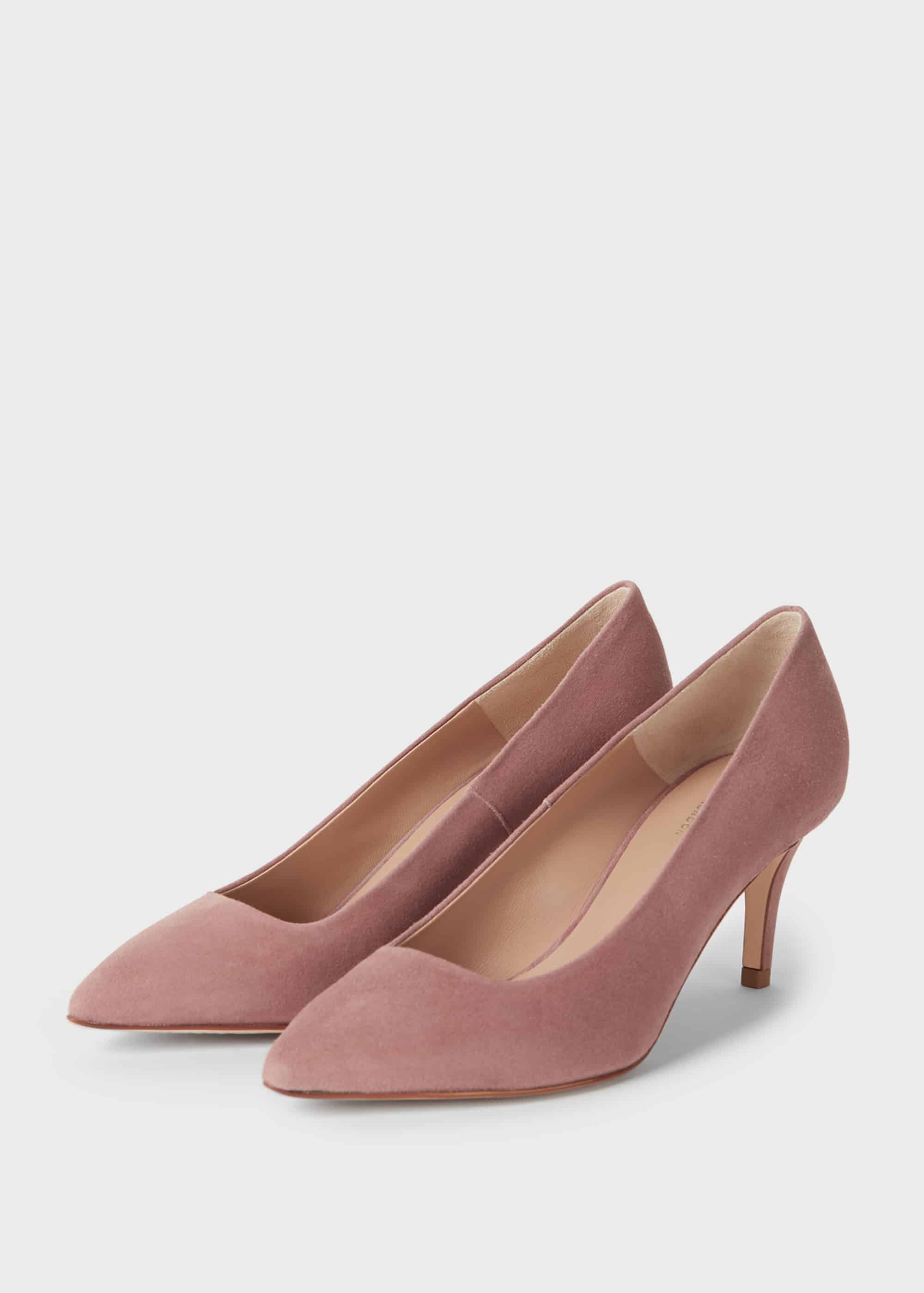 dusky pink bag and shoes