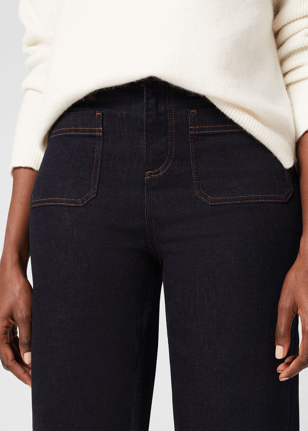 Karis Wide Leg Jeans, Indigo, hi-res