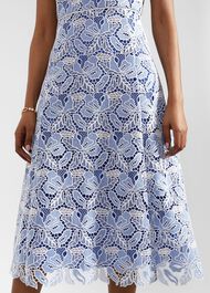 Petite Phoebe Lace Dress, Blue Ivory, hi-res