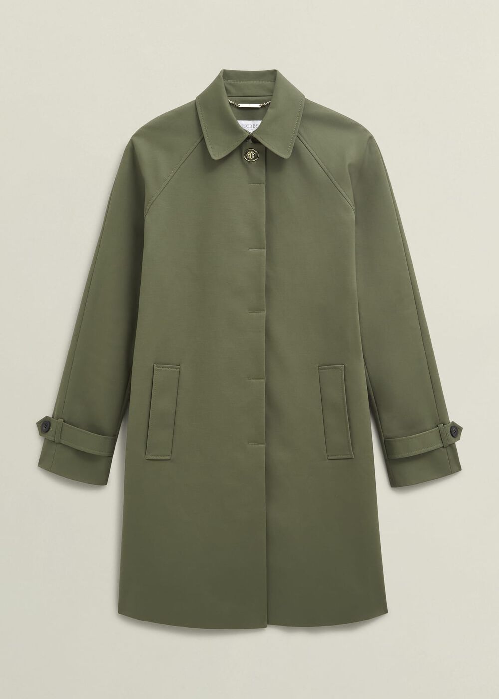 Vivienne Shower Resistant Trench Coat, Olive Green, hi-res