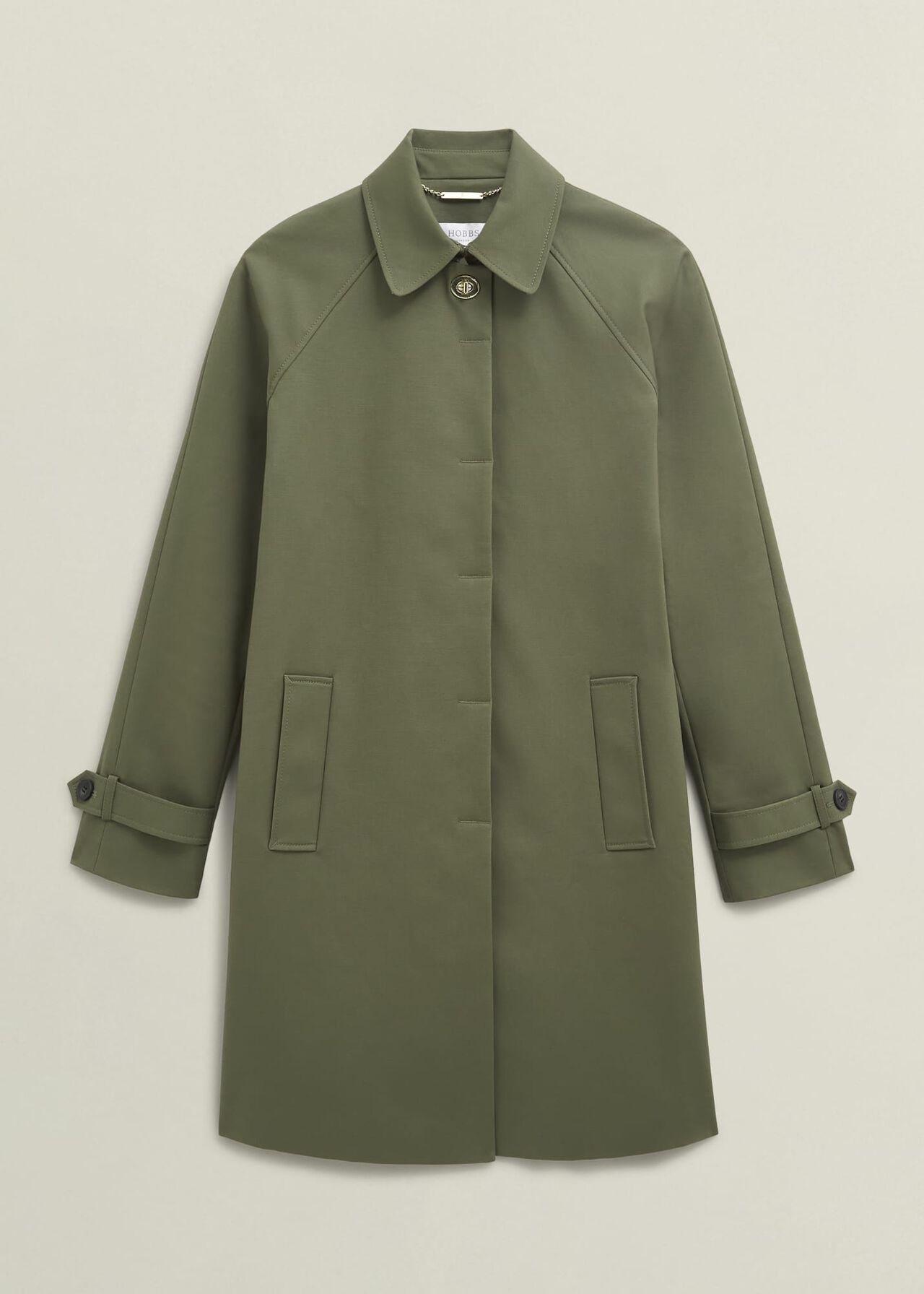 Vivienne Shower Resistant Trench Coat, Olive Green, hi-res
