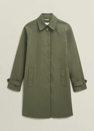 Vivienne Shower Resistant Trench Coat, Olive Green, hi-res