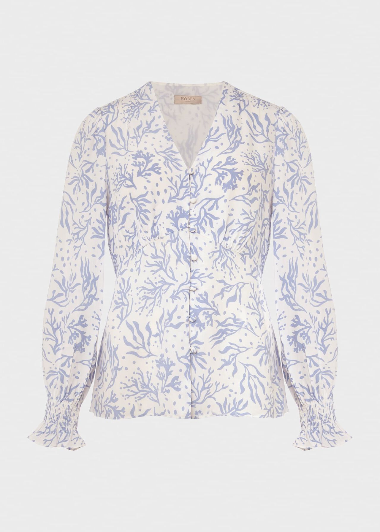Maggie Top, Ivory Pale Blue, hi-res