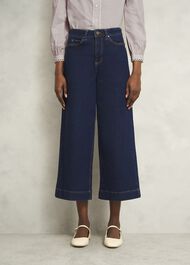 Brinley Crop Wide Leg Jeans, Indigo, hi-res
