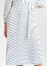 Petite Tallulah Dress, Ivory Blue, hi-res