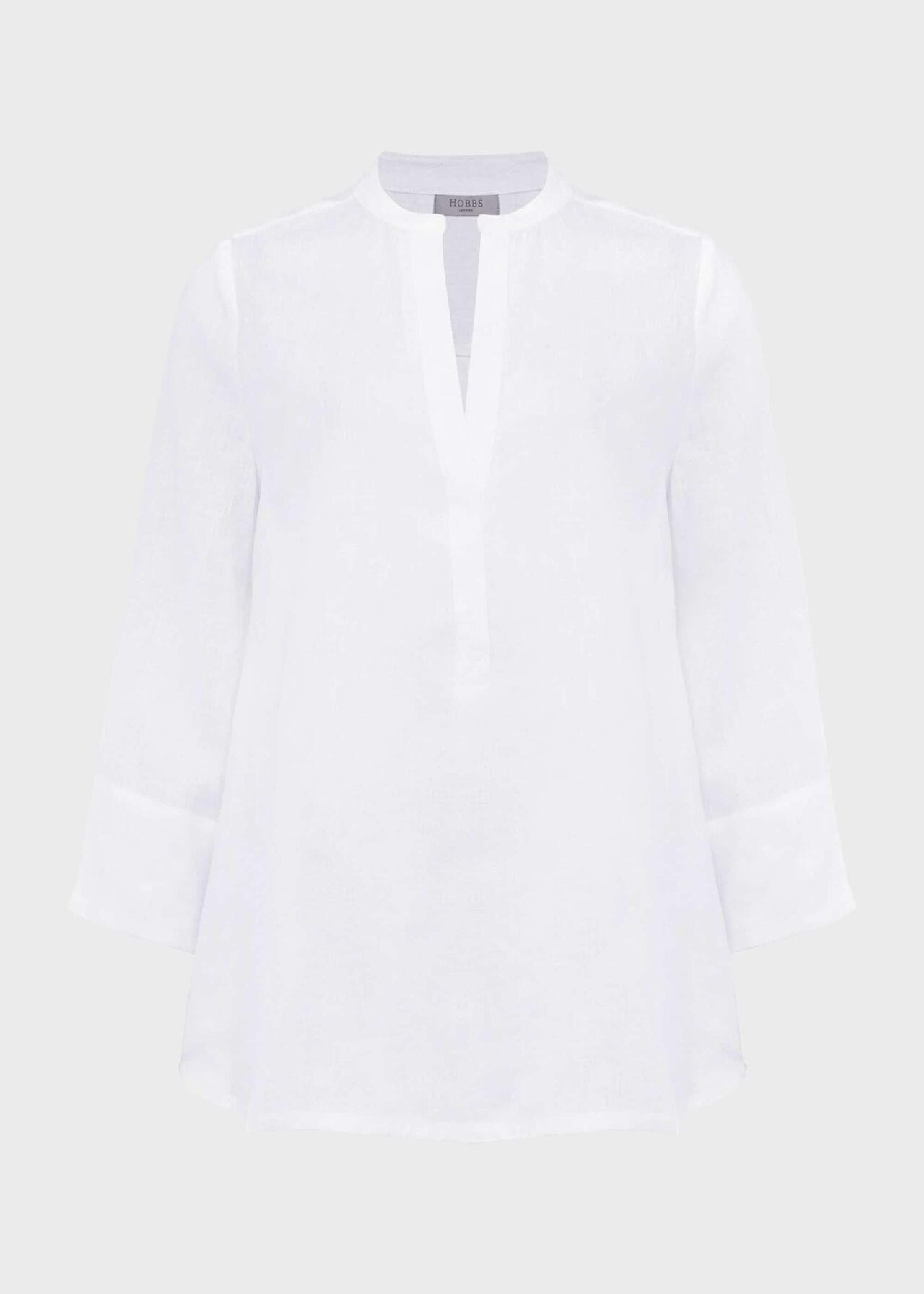 Rosemary Linen Top, White, hi-res
