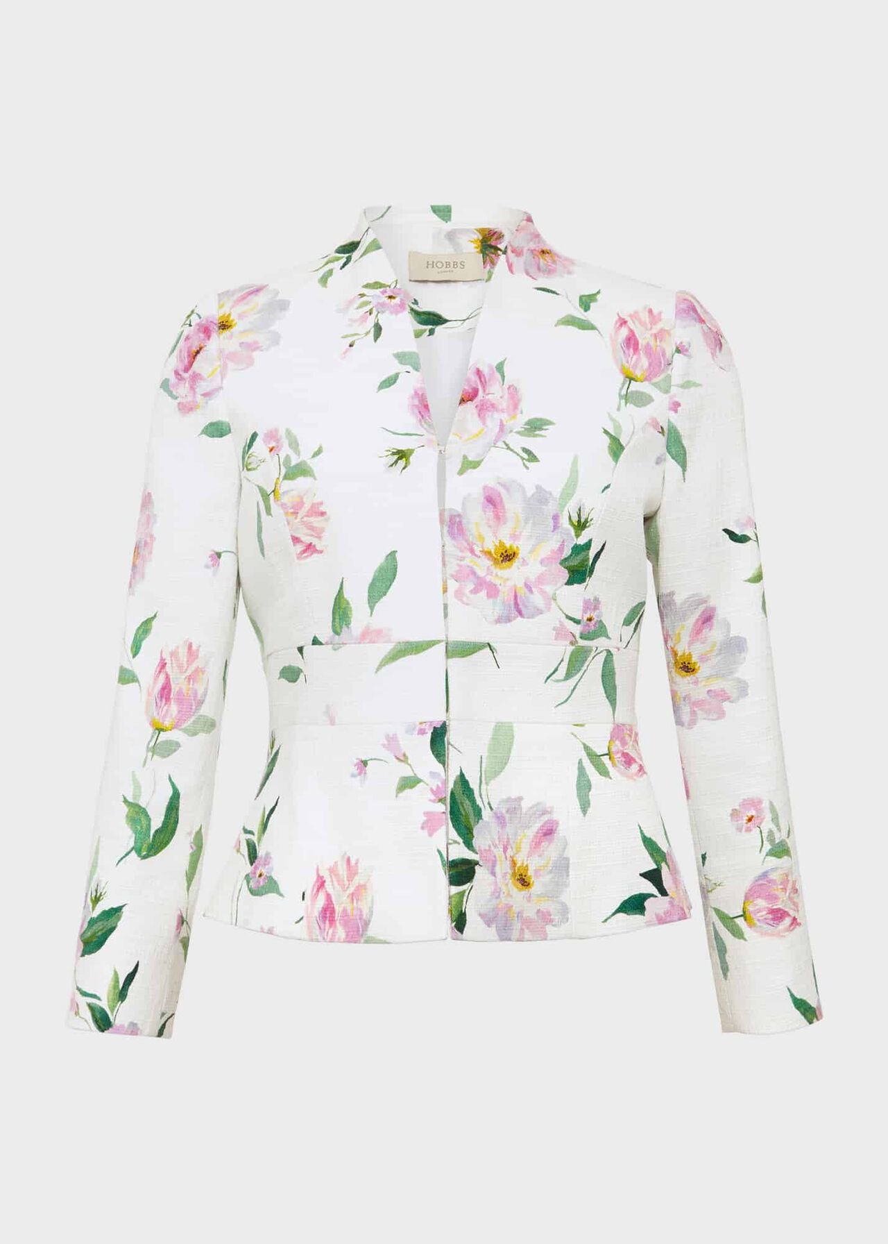 Petite Suzanna Floral Tweed Jacket, Ivory Multi, hi-res